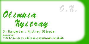 olimpia nyitray business card